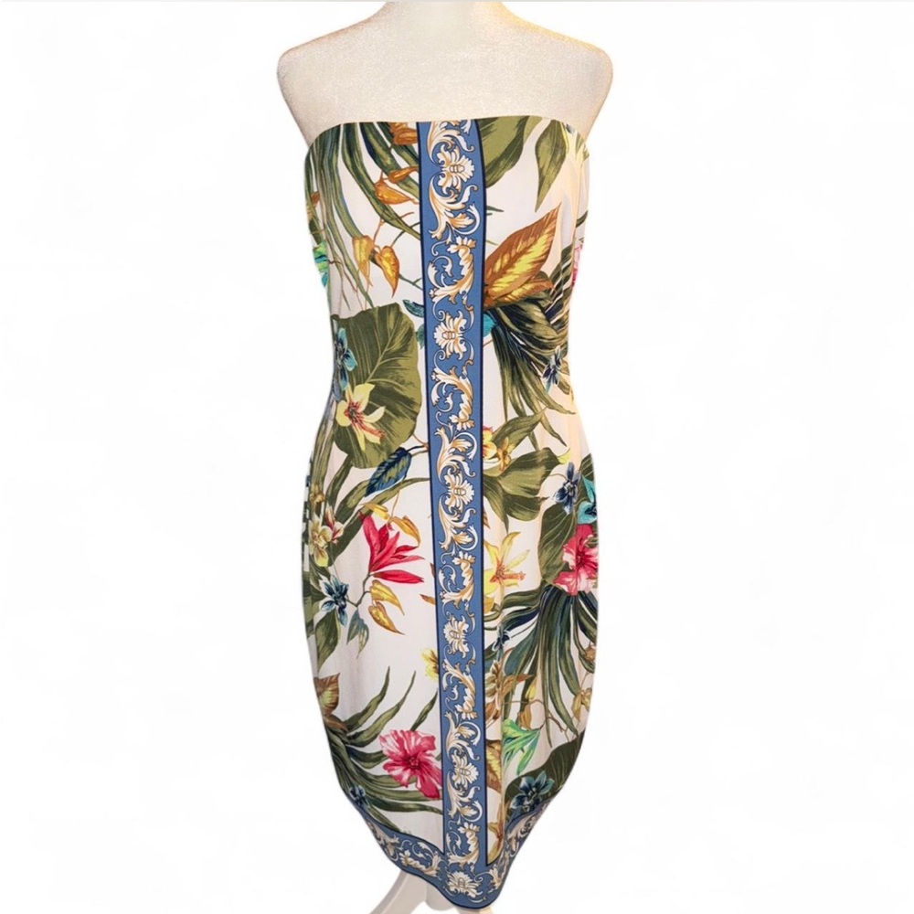 Cache Tropical Floral Strapless Dress - Picture 4 of 8